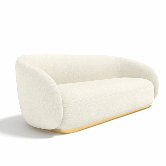 Диван CorsaStyle Клауд (цоколь латунь / ткань standart) 2100х850х770