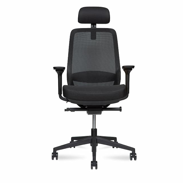 Кресло офисное Norden Room OL-AHS black (черная сетка/черная ткань)