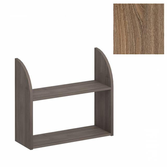 Полка навесная Юнитекс Комфорт К.704 ШТ (80x28x70) дуб шамони темный