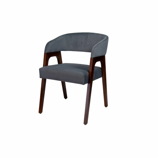 Кресло Клен Берни мтк657 с мягким сиденьем (деревянный каркас, Velutto 32)