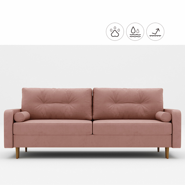 Диван Мастерфабрик Дэйо Kenya rose ткань велюр