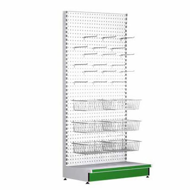 Стеллаж с перфорированной задней панелью Русь MAGMA СК065 без фриза, без навески