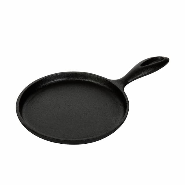 Сковорода блинная Luxstahl КТ1219 172/16 мм с ручкой чугун [НЕ1717]